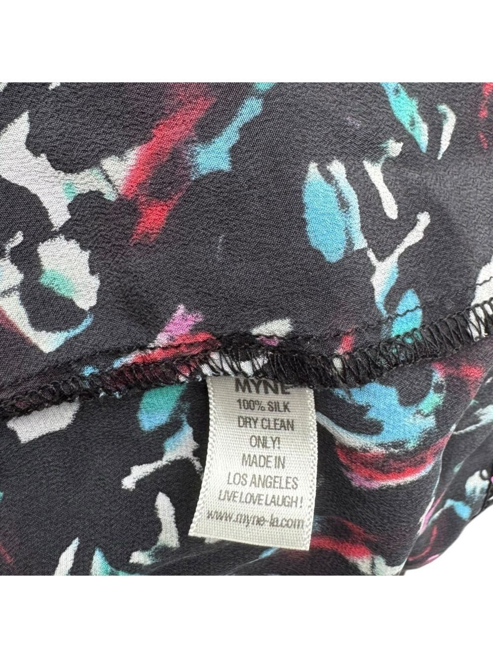 MYNE Silk Mini Dress Size 6 Y2K Indie Designer Party Cocktail Core Aesthetic - Picture 12 of 13